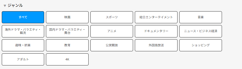 スカパーのおすすめチャンネル